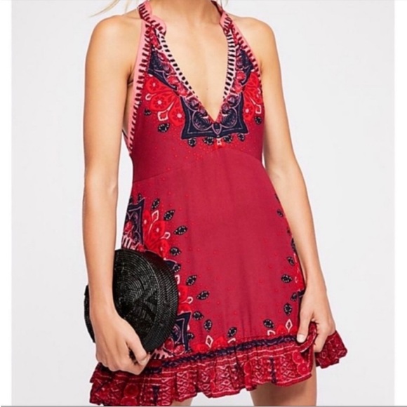 Free People Dresses & Skirts - Free People “Steal the Sun” red tunic